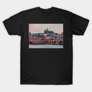 Prague Castle and Charles Bridge T-Shirt